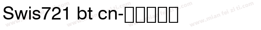 Swis721 bt cn字体转换